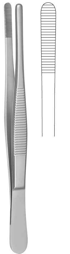 Dressing forceps, extra wide