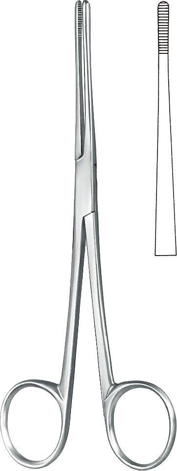 Sinus forceps, acc. to Lister, straight
