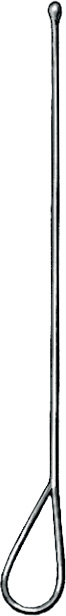 Ear probe, acc. to Stacke, silver, Ø 1.0 mm