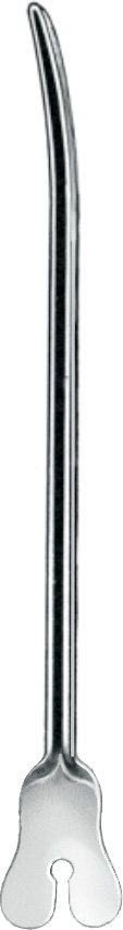 Grooved director, acc. to acc. to Doyen, curved