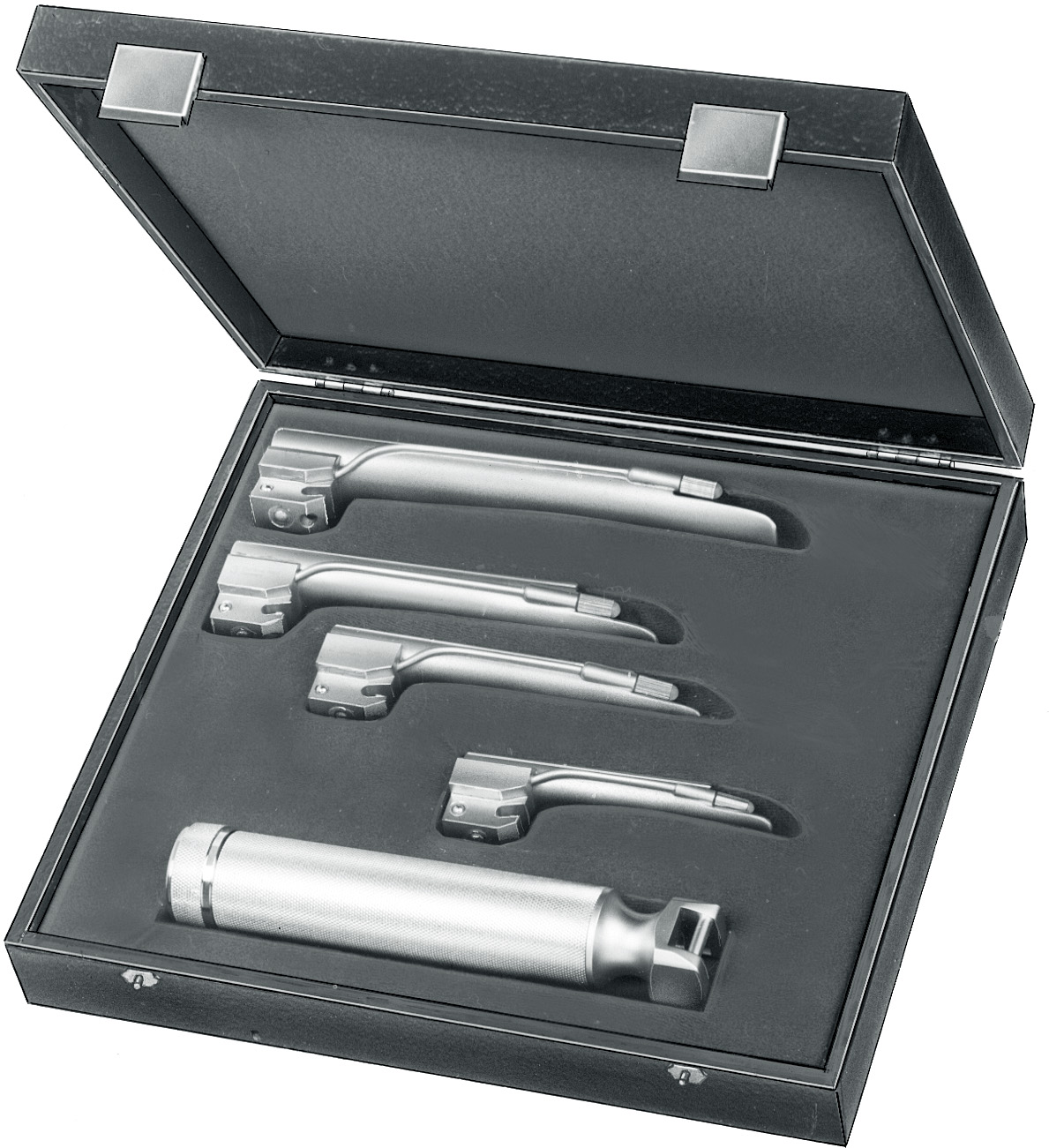 Laryngoscope set, acc. to Miller-Baby