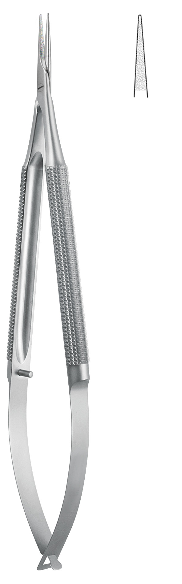 Micro needleholder, straight, without lock