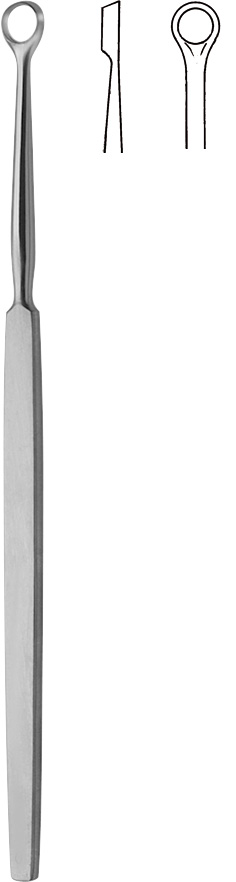 Lupus curette, acc. to Fox , straight
