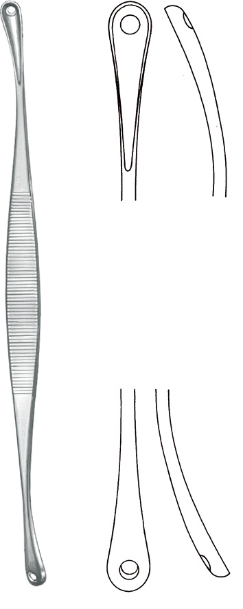Comedone extractor, acc. to Unna