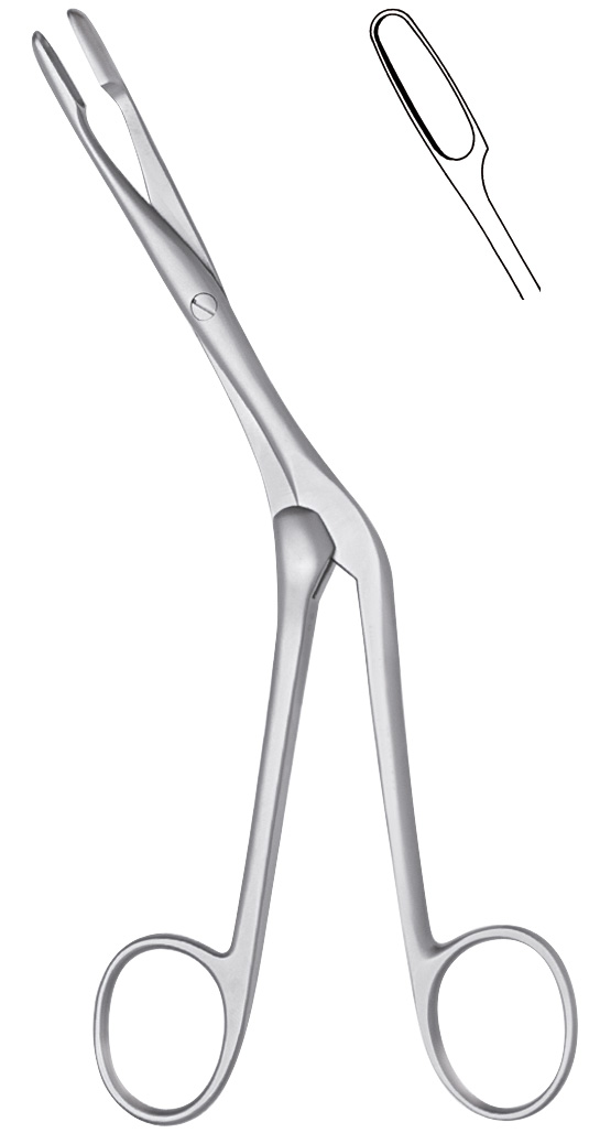 Nasal tampon forceps, acc. to Knight