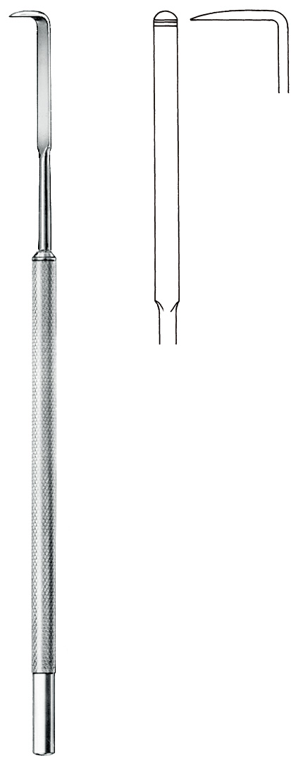 Dissector, acc. to Salyer, angled, long