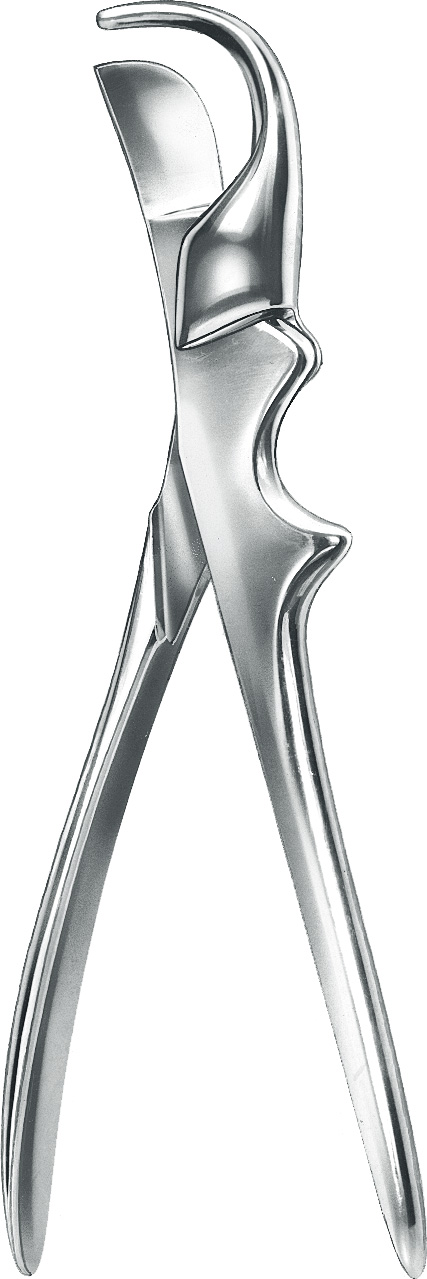Bone shears, acc. to Gluck, curved